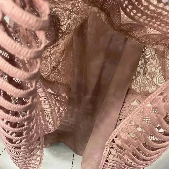 NWT ASOS DESIGN Premium Lace Mini Skater Dress - Picture 5 of 9